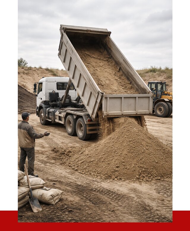 Доставка самосвалом 20 кубов в Угличе от 7815 р. | ПРОНЕРУДГлч