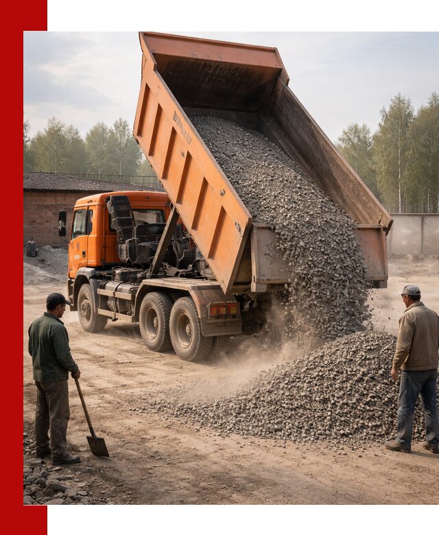 Доставка самосвалом 20 м3 в Угличе быстро и надежно