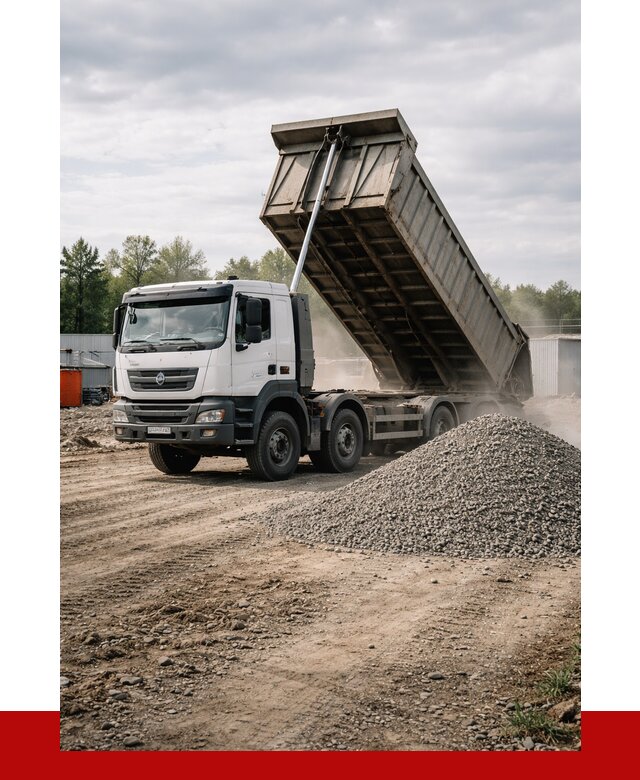 Доставка самосвалом 40 кубов в Угличе от 9378 р. | ПРОНЕРУДГлч