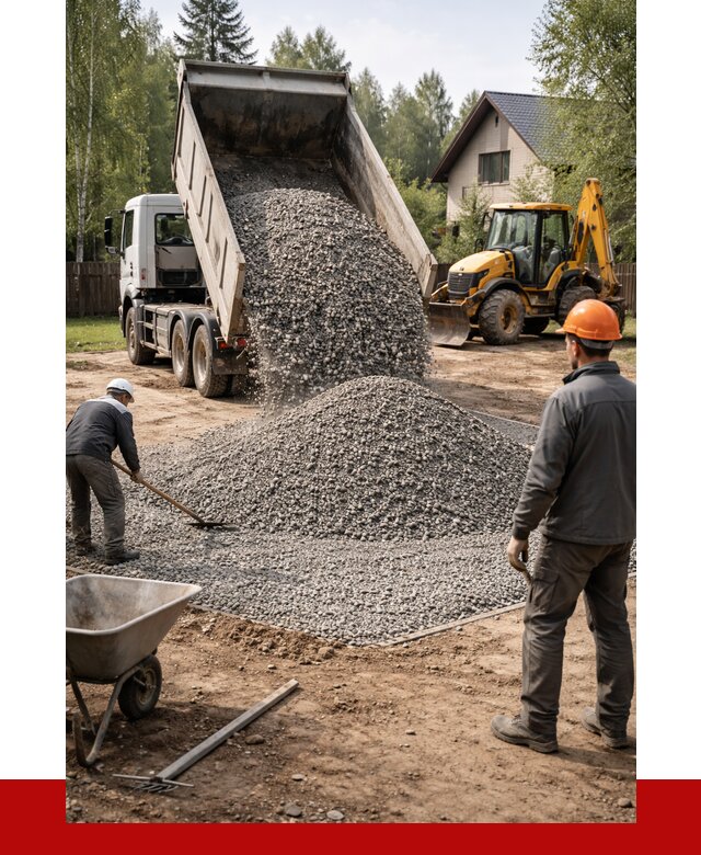 Отсыпка участка щебнем в Угличе от 6773 р. ПРОНЕРУДГлч