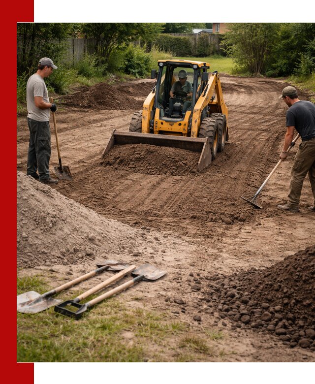 Планировка участка грунтом с вывозом и доставкой в Угличе